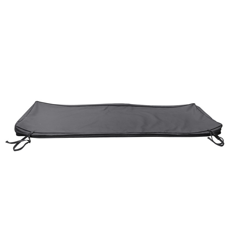 Housse de coussin de banc 1 pièce Ebern Designs l 54 po x P 18 po, Gris