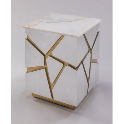 Marble Top End Table