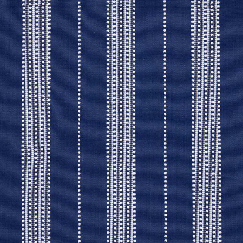 Lubeck Stripe Fabric, Ivory/Blue