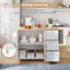 Kitchen Island With 3 Drawers And 2 Doors-1738516077