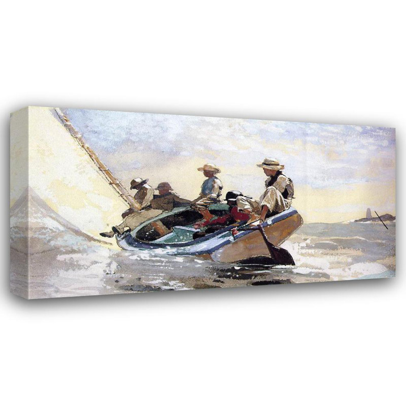 Sailing the Catboat, 13" H x 24" W