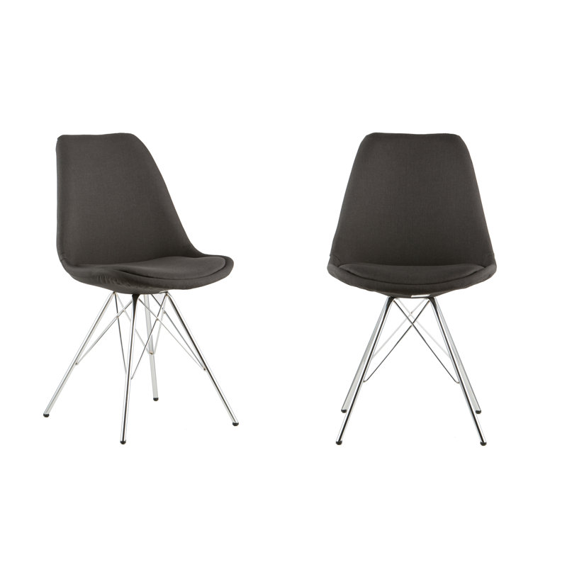 18.2'' H Upholstered Side Chair, Black