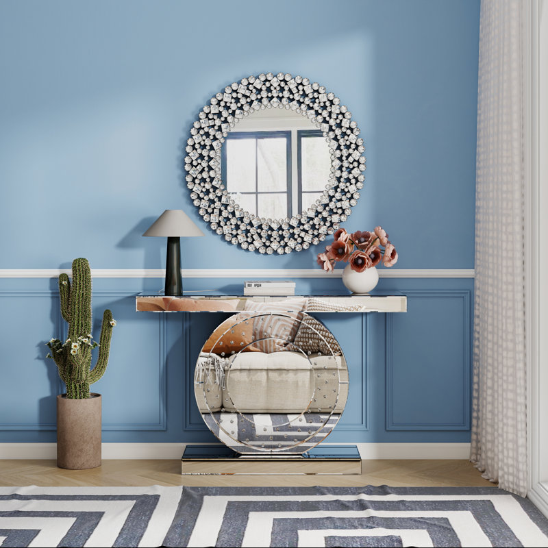 Rillamas Console Table Mirror Set