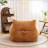 Oversized Comfy Beige Bean Bag Chair With Armrests - For Adults, Living Room, Bedroom & Dorm, Fluffy And Supportive-1322023255