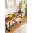  Console Table with U Shaped Legs and South American Walnut, Live Edge Desk with Drawer Storage-1210101884