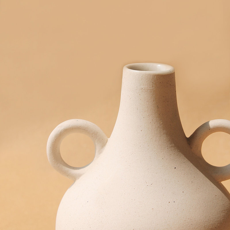 Harappan Vase - Belly, White