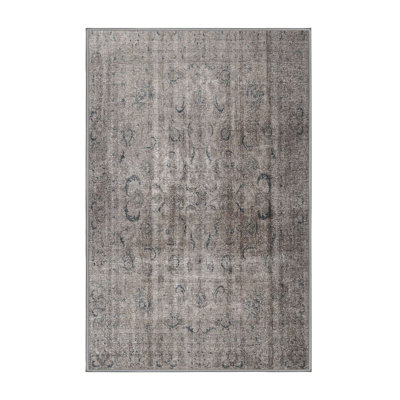 Tapis gris/beige traditionnel Nettey