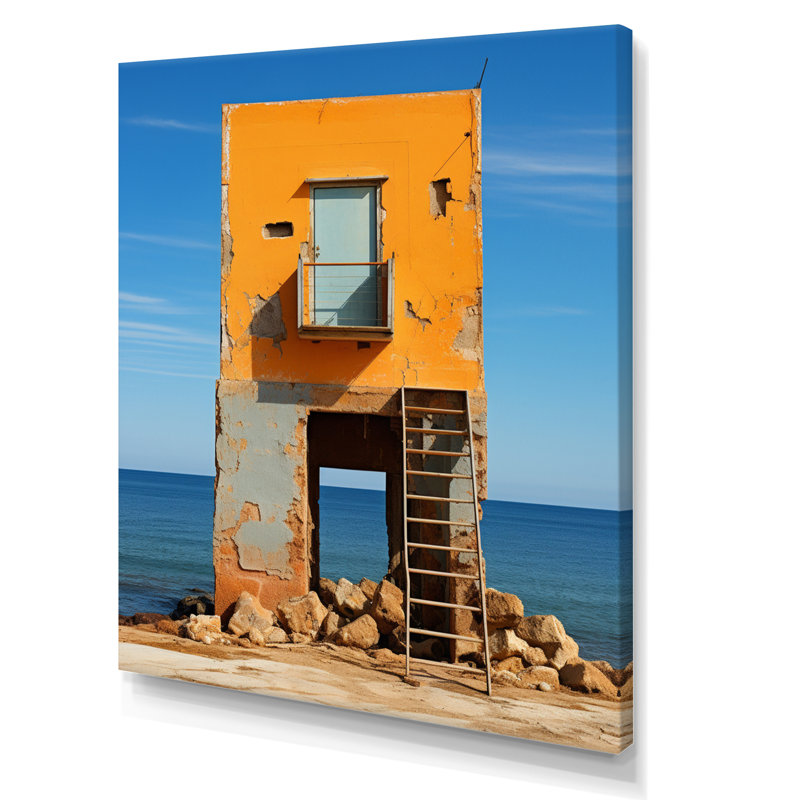 Coastal Minimalisme, photo XV sur toile, H 20 po x l 12 po x P 1 po, Toile tendue