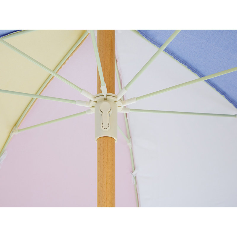 Areebe 150cm Market Parasol, Yellow/Blue