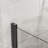 34"X72" Pivot Shower Door, 1/4 Inch Thick Tempered Glass Swing Shower Door In Black Finish, Semi-Frameless Design-123210123