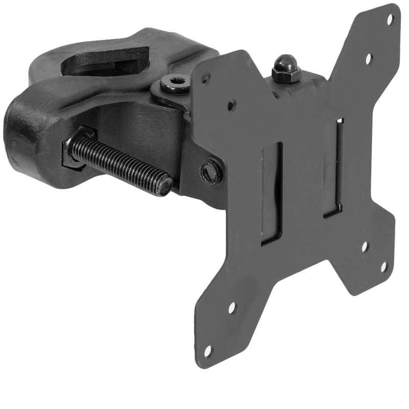 Black Steel Universal VESA Pole Mount Bracket for 30 Inch Screens
