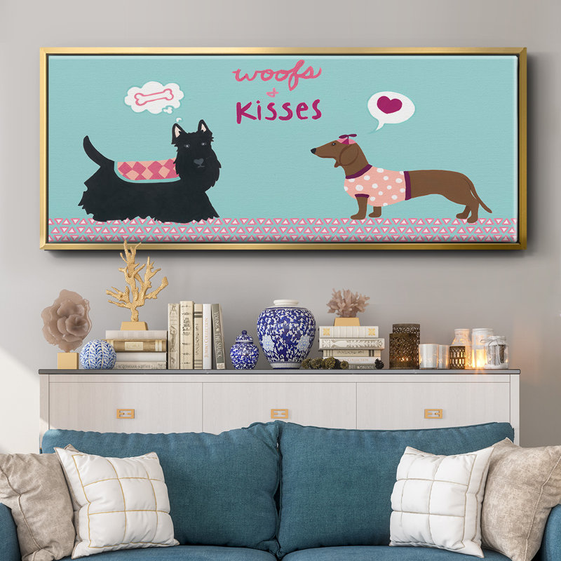 Valendogs Collection C- Framed Canvas