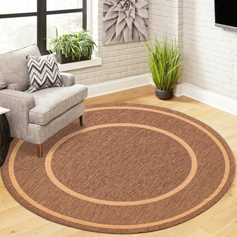 Tapis intérieur / extérieur Austa, Rond 6 pi 7 po