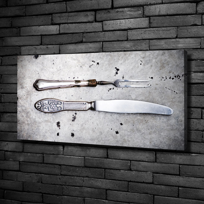 Cutlery - No Frame Print on Canvas