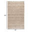 Tapis à motif géométrique naturel en jute / coton tissé à la main Camille-1007314019