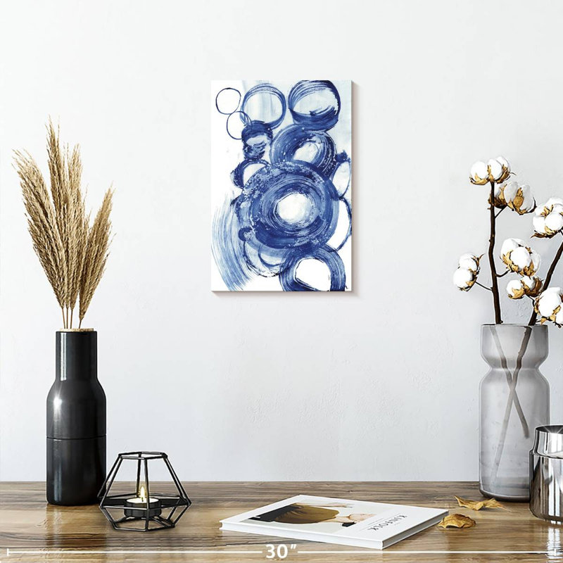 Étude du cercle bleu Avery II, H 12 po x l 8 po