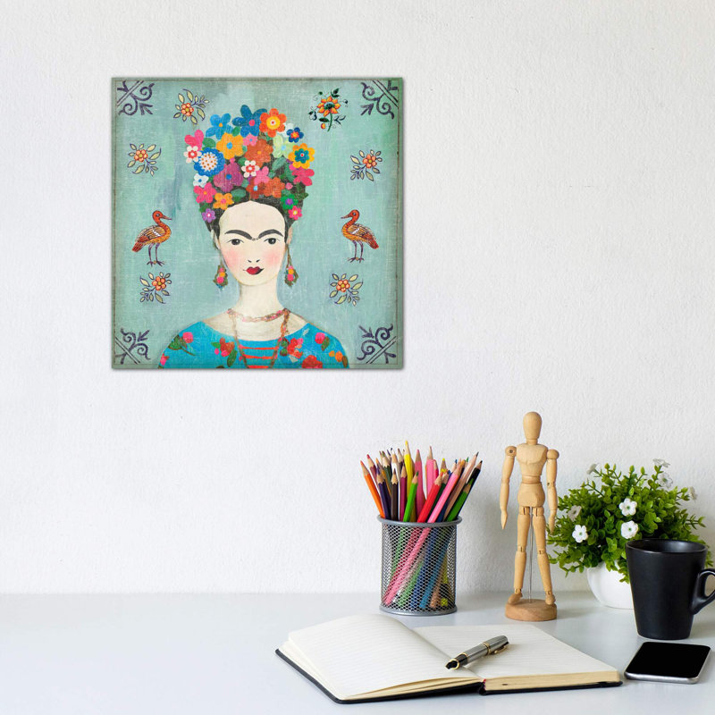 Farida by Aimee Wilson - Floater Frame Painting on Canvas, No Framed, 45.72 cm H x 45.72 cm W x 1.91 cm D