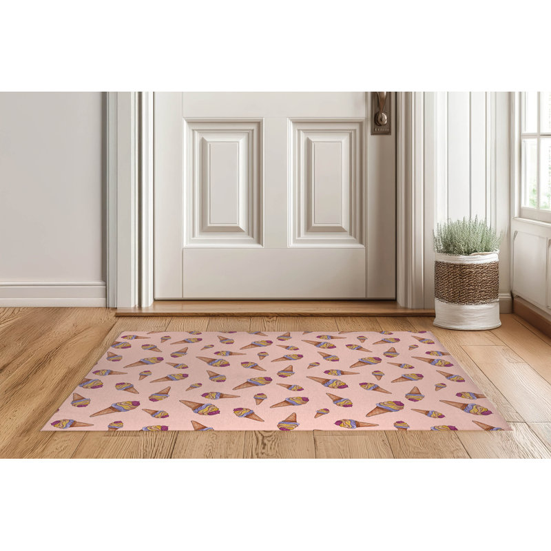 Crème glacée d'été, L 36 po x L 60 po, Pêche