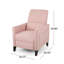Fauteuils inclinables gain de place avec poche latérale, tissu rose poudré, touche moderne pour la maison