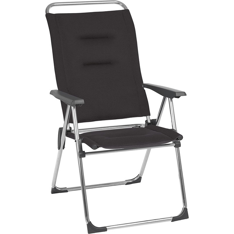 Fauteuil inclinable Lafuma Alu Cham Batyline, Noir