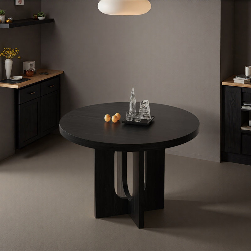Simple Sturdy And Durable Round Dining Table, H 29,52 po x L 43,3 po x l 43,3 po