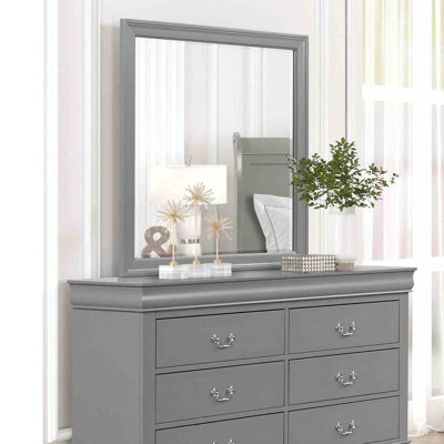 Miroir transitionnel l 38,4 po, gris