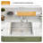 25" Drop-In 16 Gauge Kitchen Bar Sink Single Bowl Stainless Steel Kitchen Sink with Pull Down Faucet-124062833-124062836