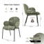 Anston 46cm H Linen Upholstered Metal Armchair-499747925-483708588