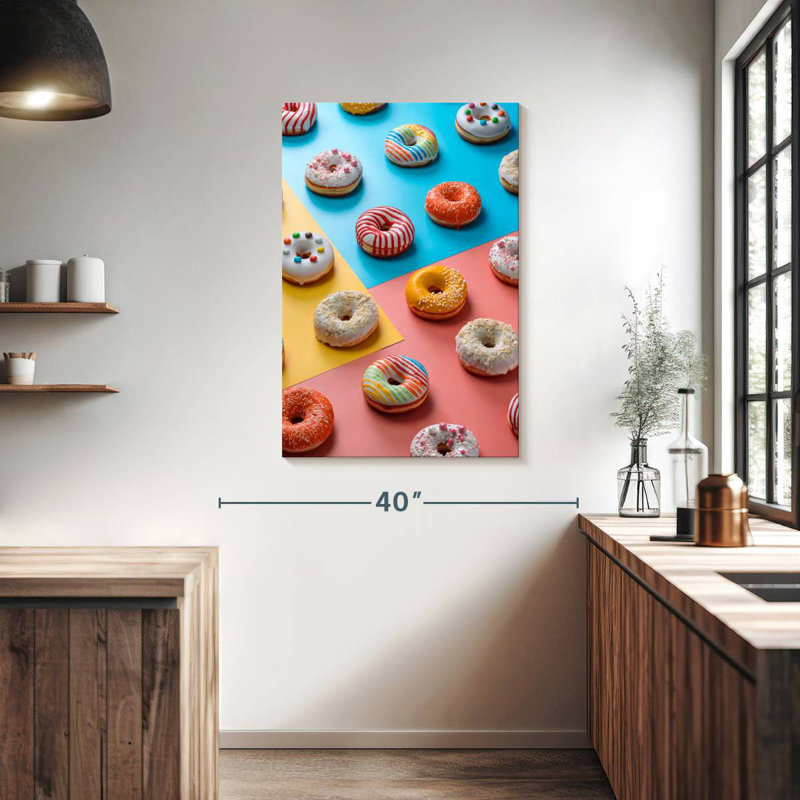 Yarlin Assorted Glazed Doughnuts, 39" H x 26" W