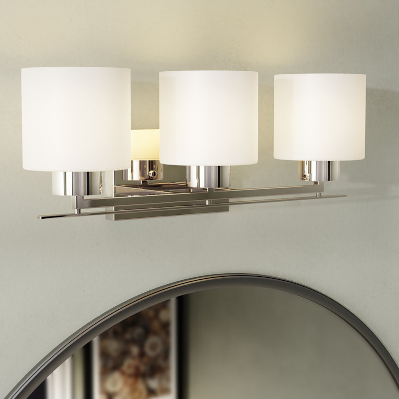 Garan 3 - Light Dimmable Vanity Light, Polished Nickel
