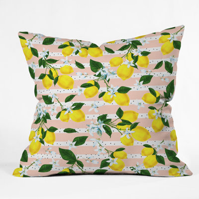 Marta Barragan Camarasa Lemons Throw Pillow