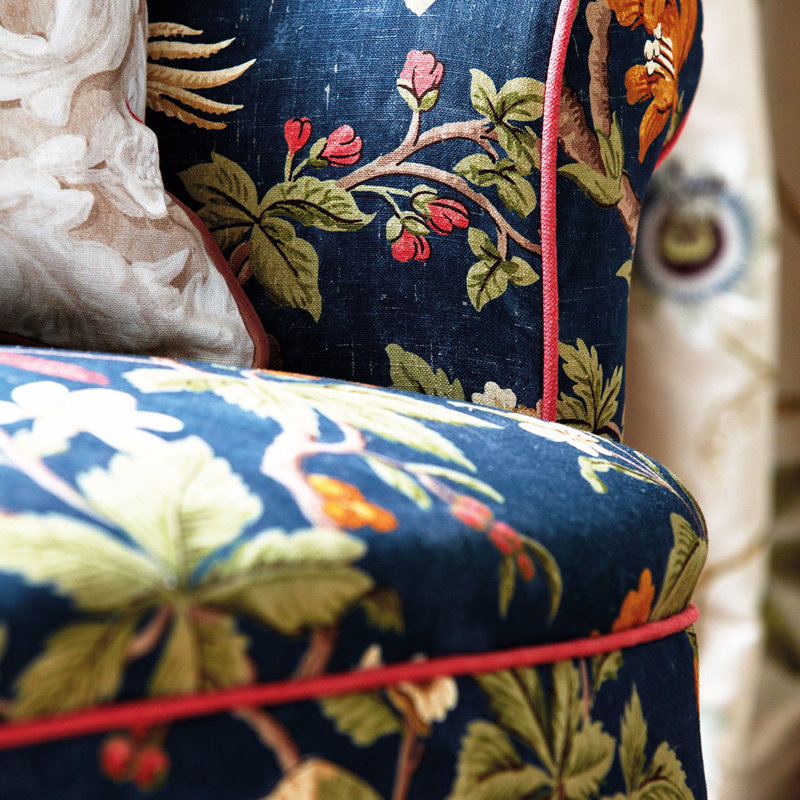 Lophura Fabric, Navy