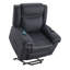 Fauteuil inclinable électrique en microfibre Domana