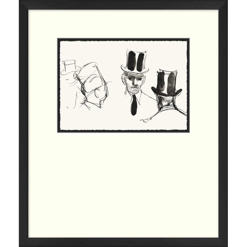 Topper 1 - Peinture encadrée sur papier