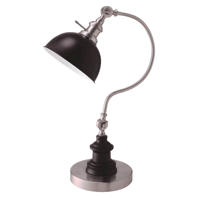 Lampe de table style industriel 1Pc, Argent argent
