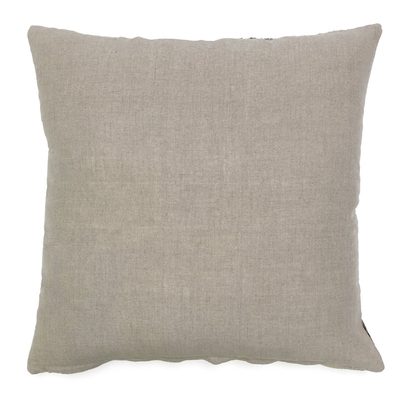 Checkered Throw Pillow, Gunmetal