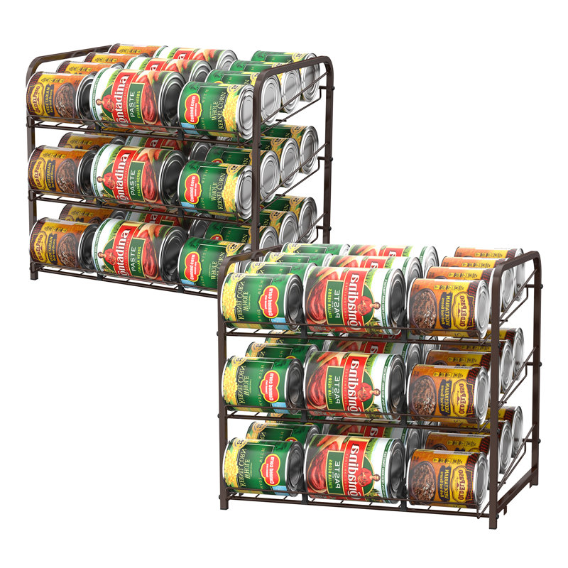 Paquet de 2 supports à canettes de couleur bronze