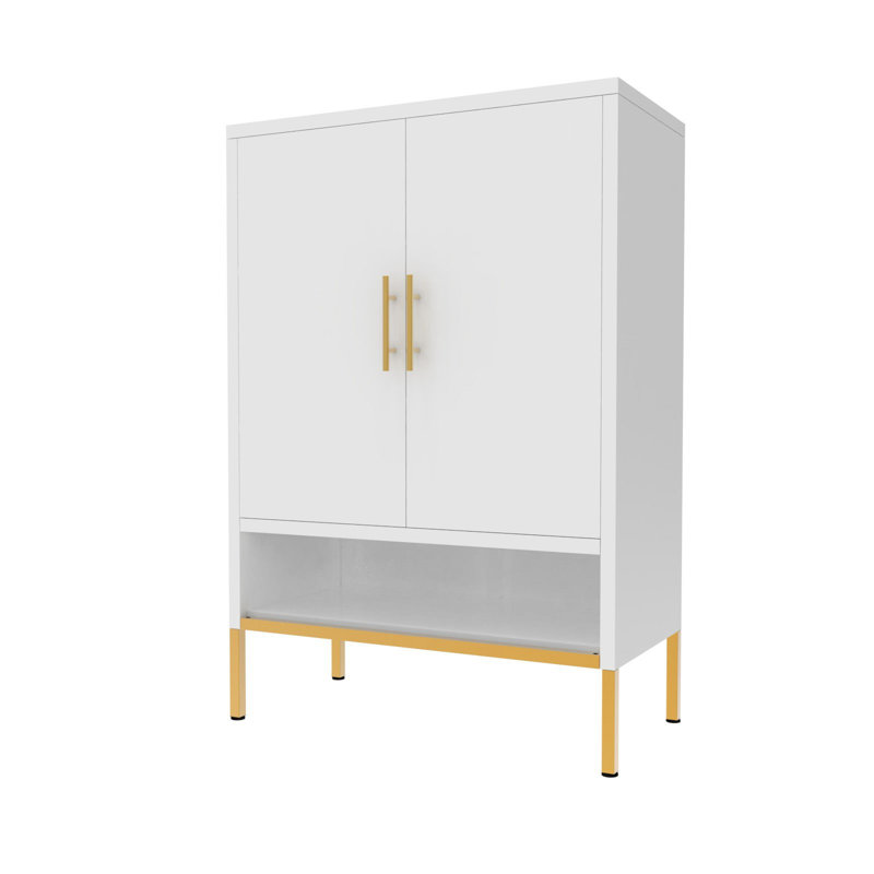 Armoire à chaussures en métal 2 portes