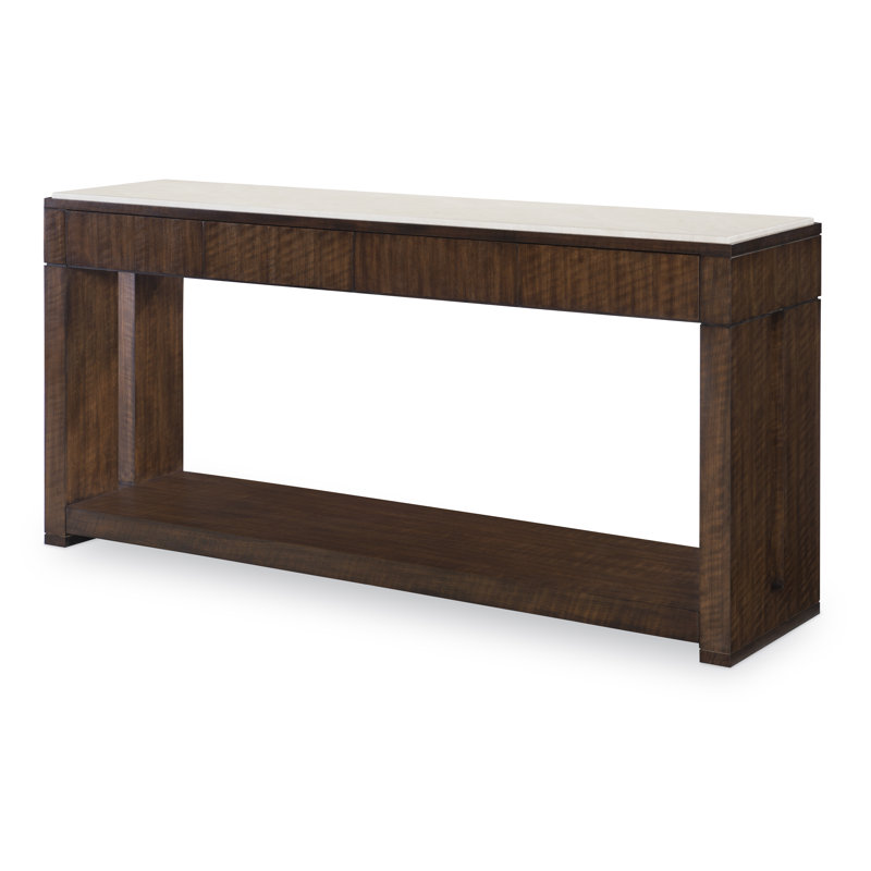Warner 76'' W Stone Console Table