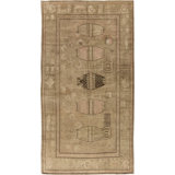 Vintage One-of-a-Kind Rectangle 6'3" X 12'4" Hand Knotted Area Rug