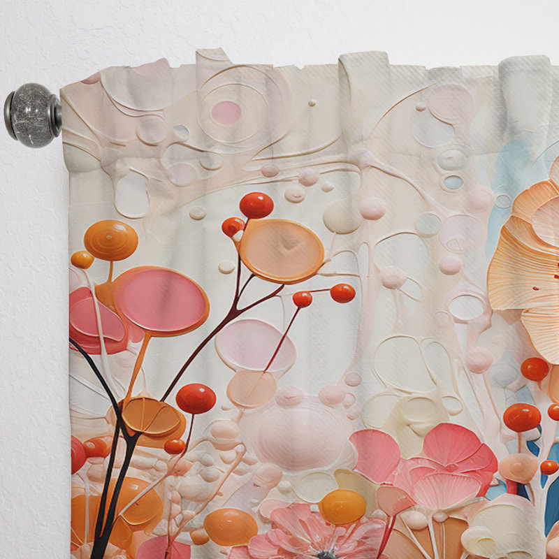 Cadeau - Collage Kaleidoscope III - Abstract Collages Curtain - Velvet Room Darkening - 1 panel, 52" W x 90" L