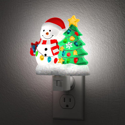 Snowman Christmas Tree Night Light