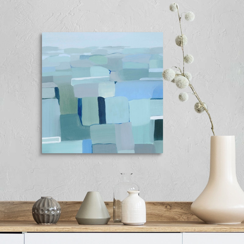 «Wave Crest Abstract I» par Grace Popp, reproduction d'art sur toile, H 16 po x l 16 po x P 1,25 po, Toile tendue