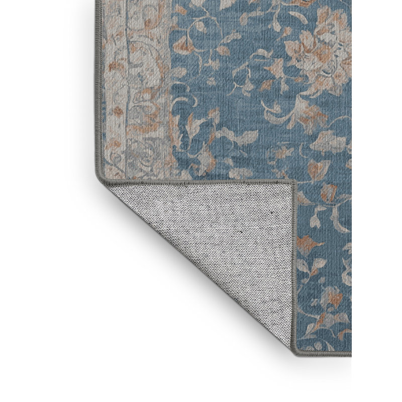 Machine Washable Gray Area Rug, Rectangle 8' x 12'