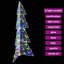 vidaXL Christmas Tree with 240 LEDs Acrylic-36832954-36832944