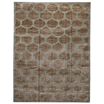 Hand Knotted Wool Geometric Indoor Rug
