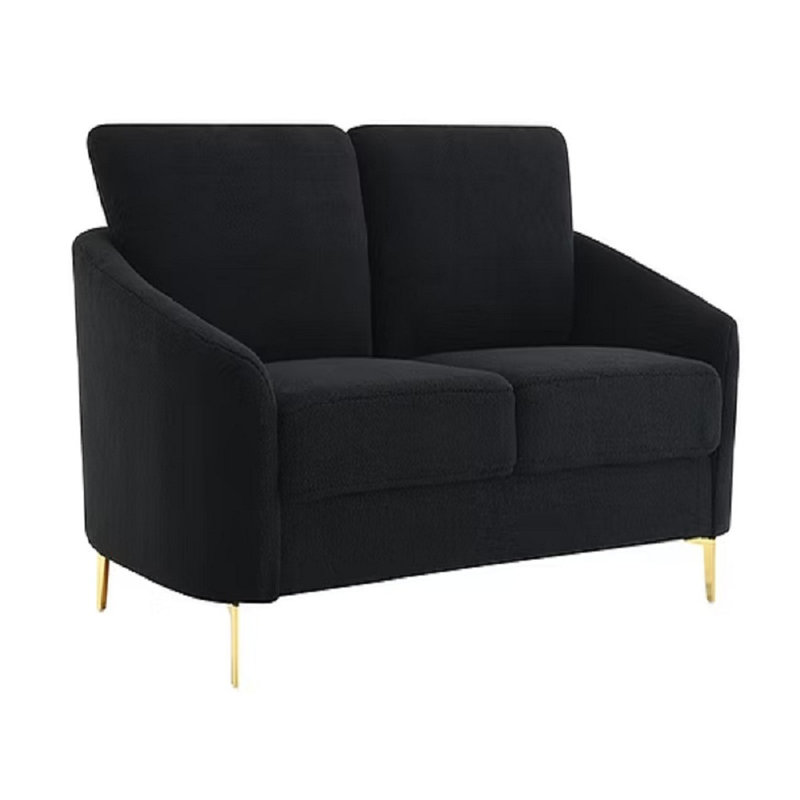 Ensemble de canapé 2 pièces Wilton, Noir