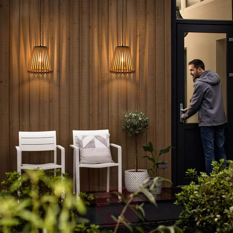 Luminaire suspendu d'extérieur câblé 7 po