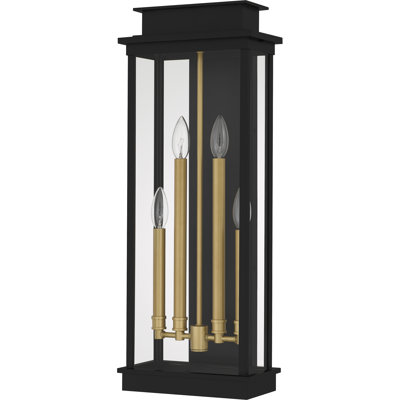 Lanterne murale d'extérieur noir mat 2 lumières Noelle