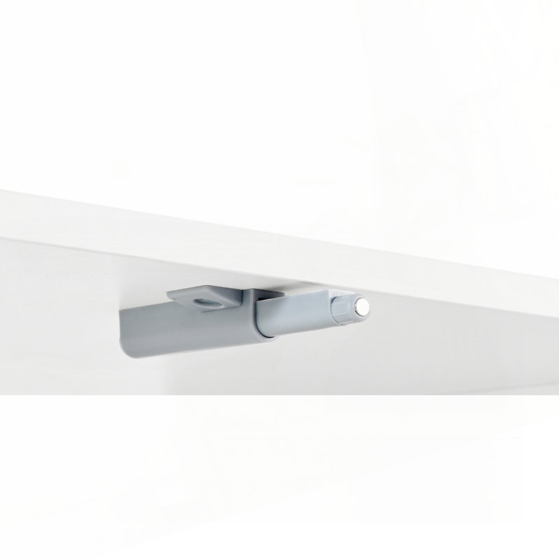 Console multimédia avec dispositif de rebond, meuble télé avec trous de câble pour téléviseur de 75 po ou moins Farmhouse